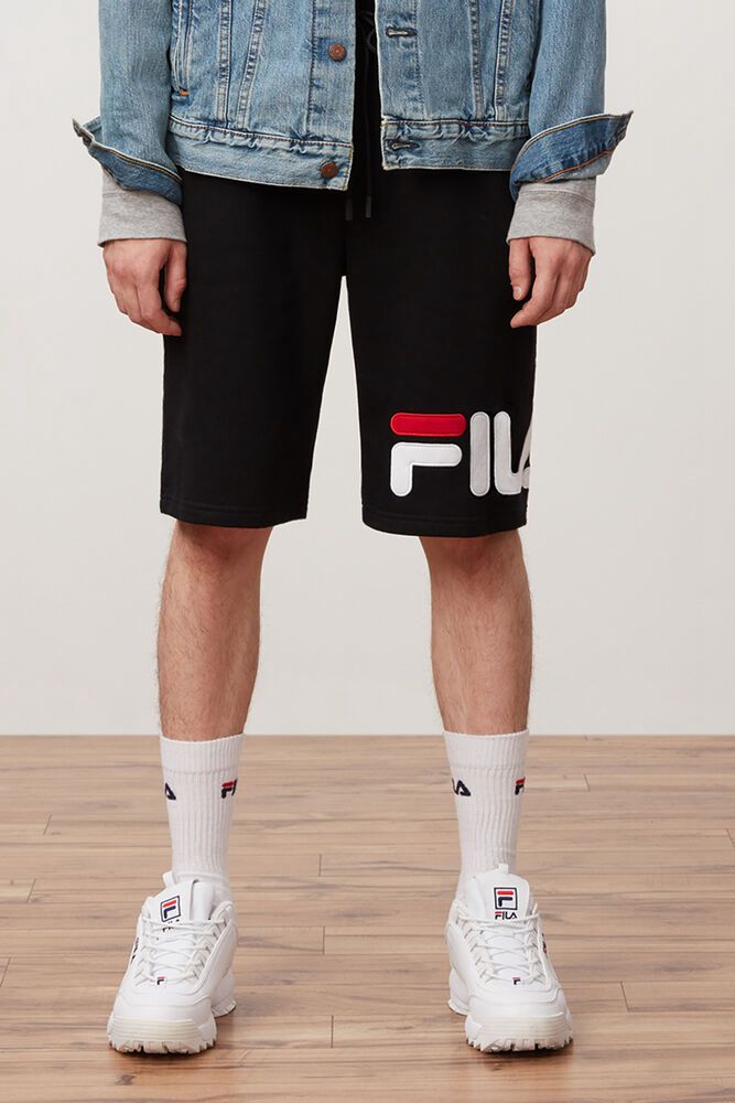 Fila Shorts Mens Black Jax - Ireland 72508-RIZN